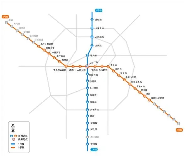 成都地铁2号线线路图(成都地铁2号线)