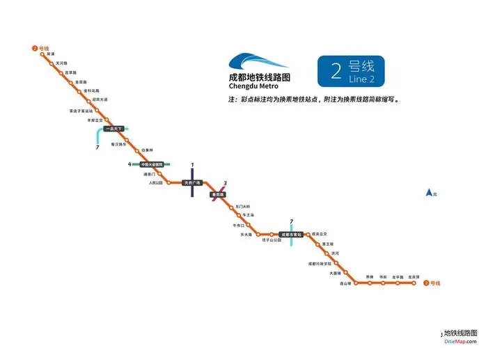 成都地铁2号线线路图(成都地铁2号线)